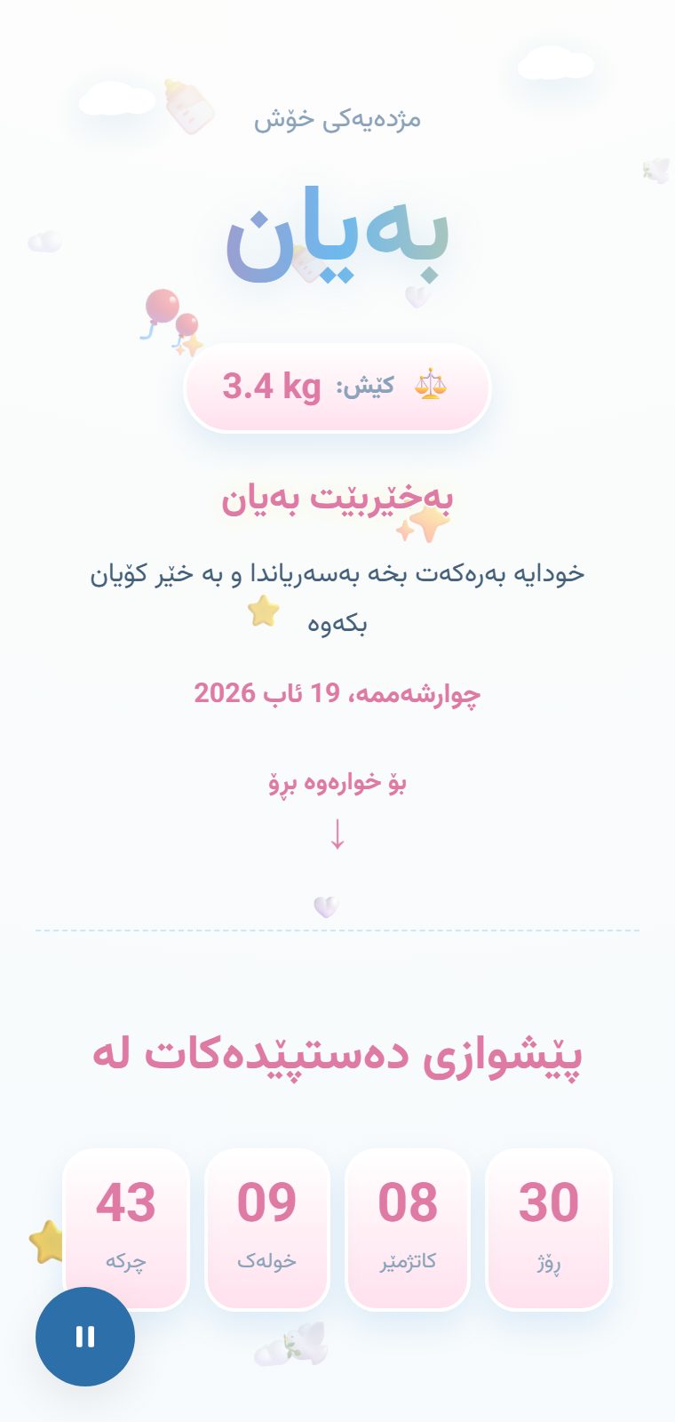 هەورەکان — لە ناوەوە
